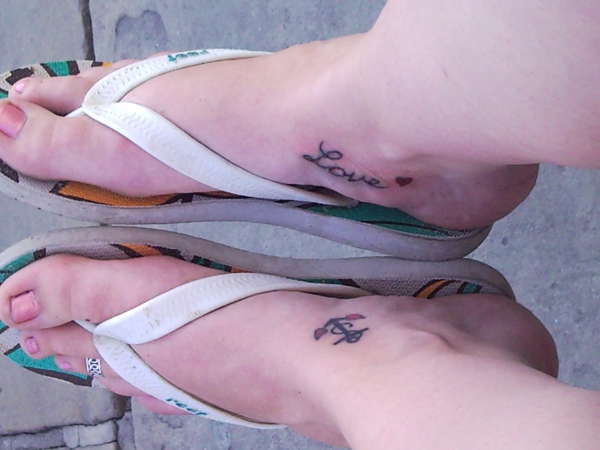 Both feet tattoo