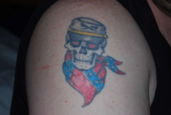 confederate skull tattoos