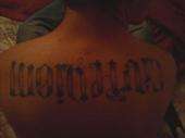 Work hard/Carpe diem ambigram tattoo