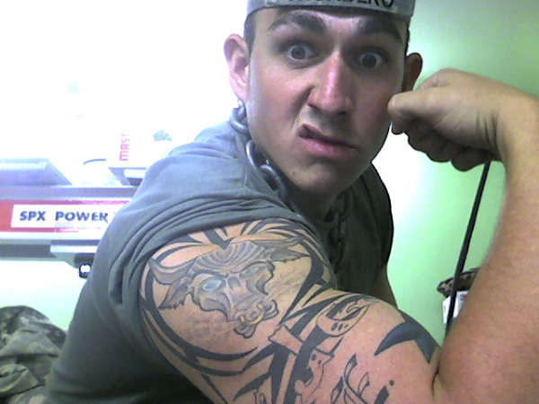 brama bull tribal tattoo