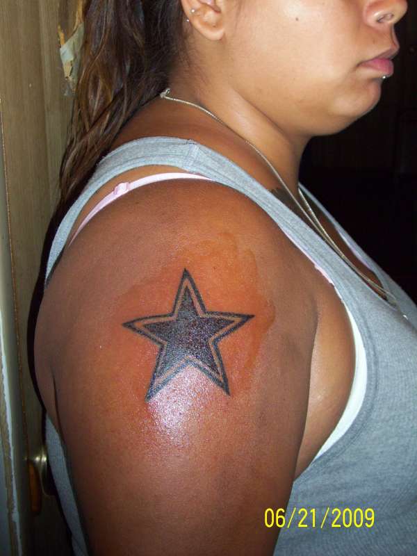 dallas star i did on my sister tattoo