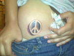 peace sign tattoo