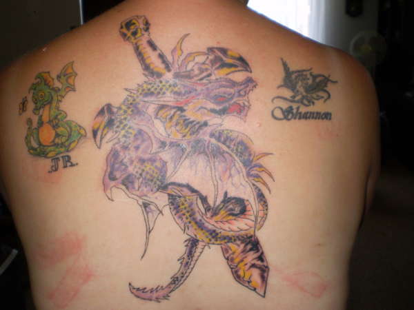 Back tatt finished tattoo