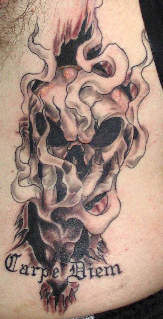Carpe Diem up close tattoo