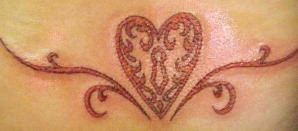 2nd tattoo heart lock tattoo