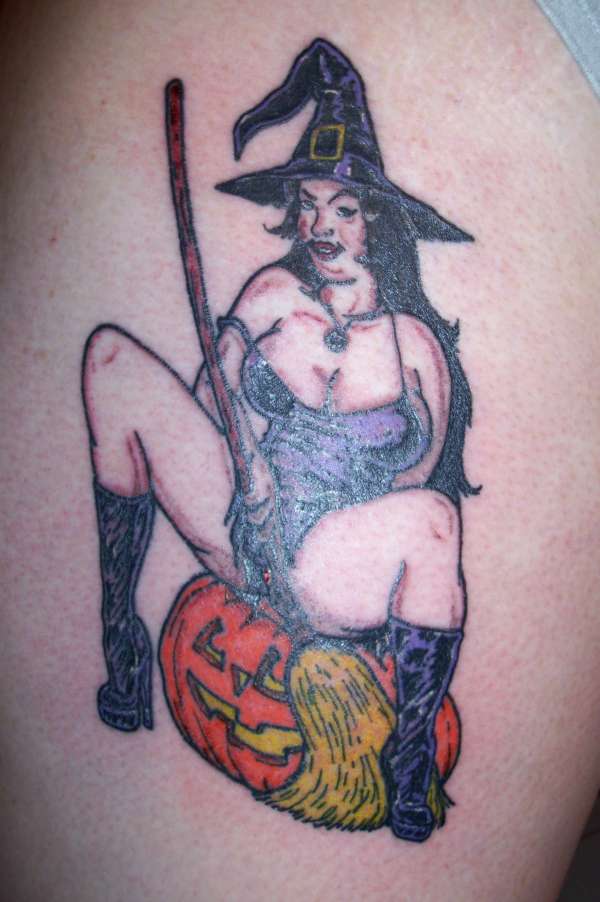 Finished Witch tattoo