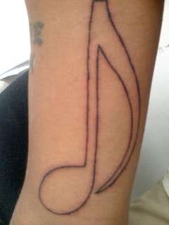 Music Note tattoo
