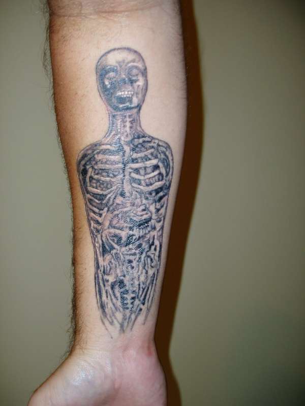 "Tool" Skeleton tattoo