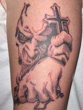 demon tattoo