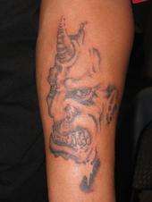 demon tattoo