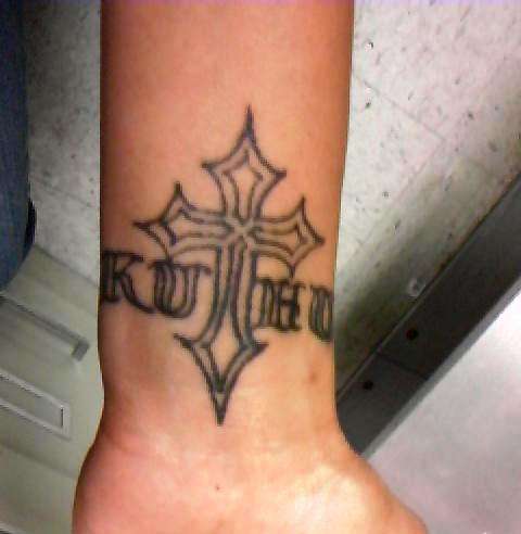 Cross tattoo