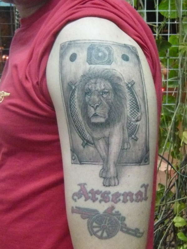 Irie Lion tattoo