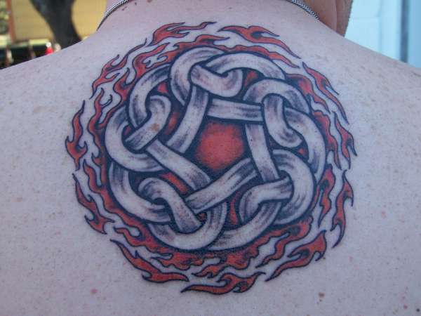 celtic/flames tattoo