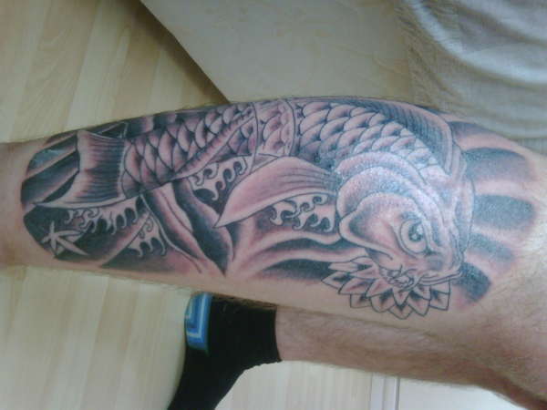 koi sleeve tattoo