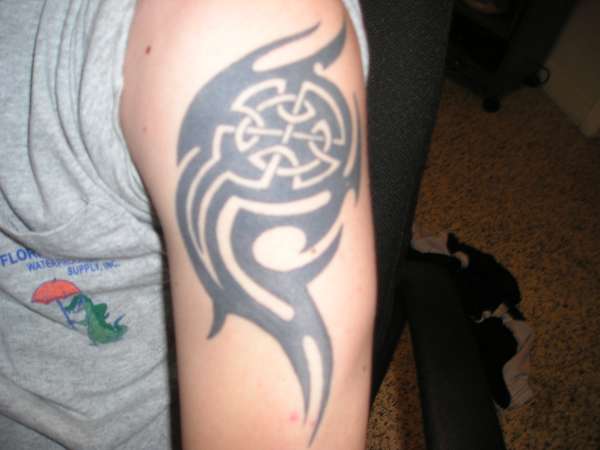 tribal celtic mix tattoo