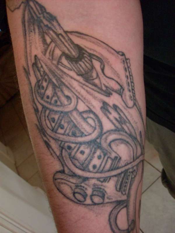 guitar tattoo