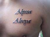 names tattoo