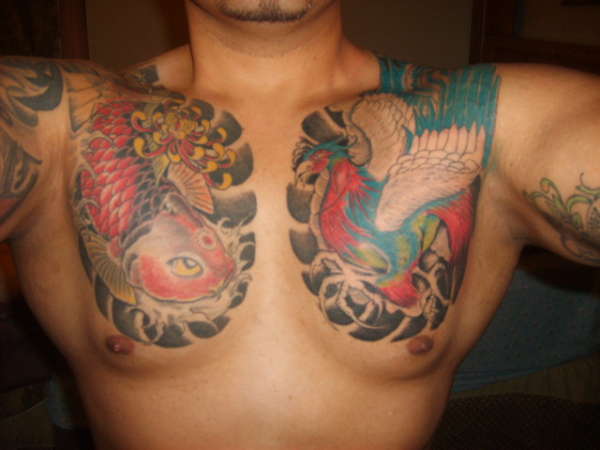 JAPANESE PHOENIX SECOND SHADING 2 MORE HOURS 2 GO tattoo