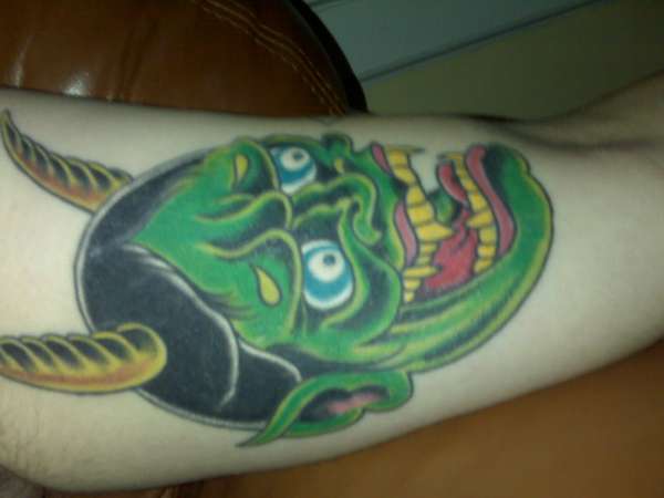 hannya 2 with color tattoo