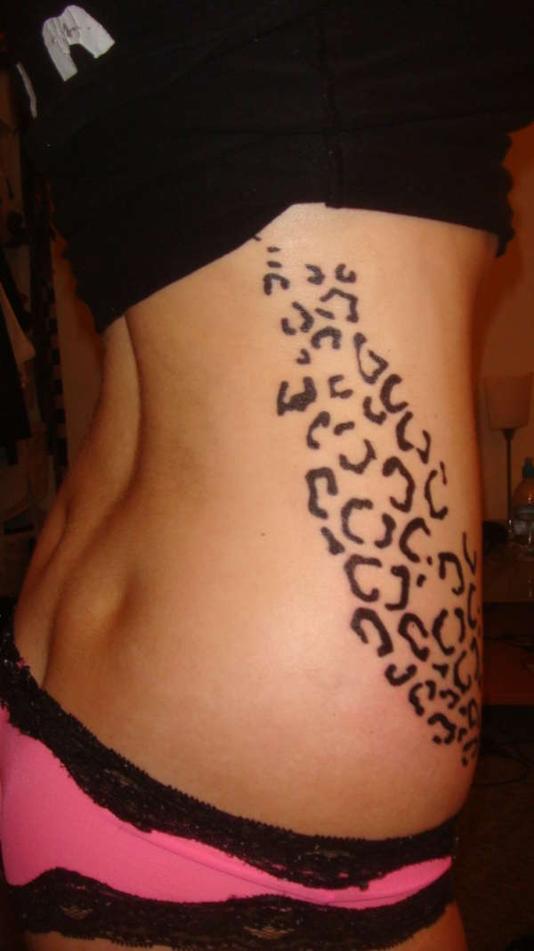 leopard print tattoo tattoo