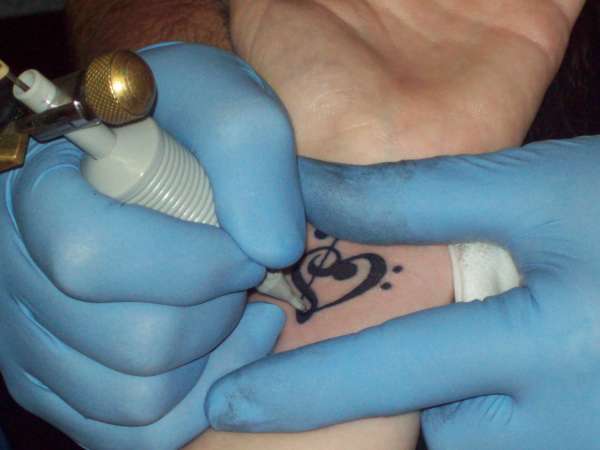 Music Heart tattoo
