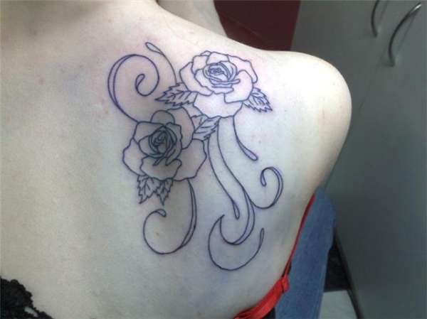 Outline tattoo