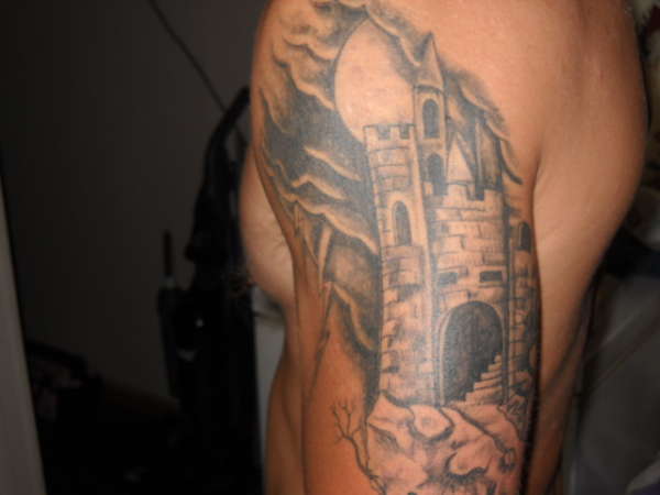 haunted castle tattoo