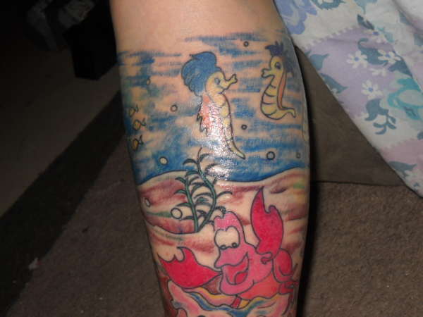 sabastian  little mermaid tattoo