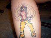 Firefighter Pinup tattoo