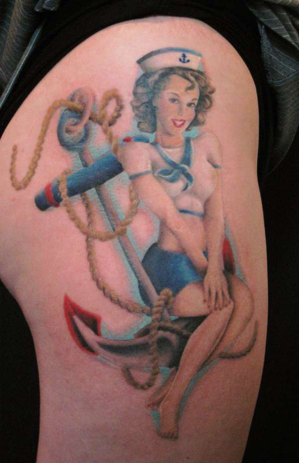 Pin Up Sailor tattoo