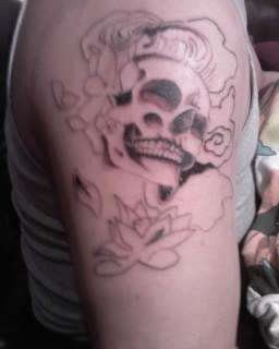 unfinishskull tattoo