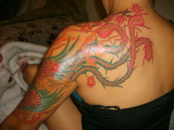 japanese phoenix hung's tatto parlor tattoo