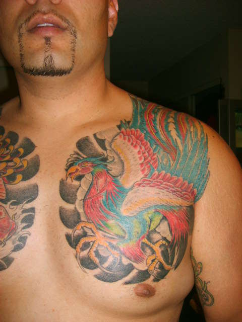 japanese phoenix finally done hung's tatto parlor tattoo