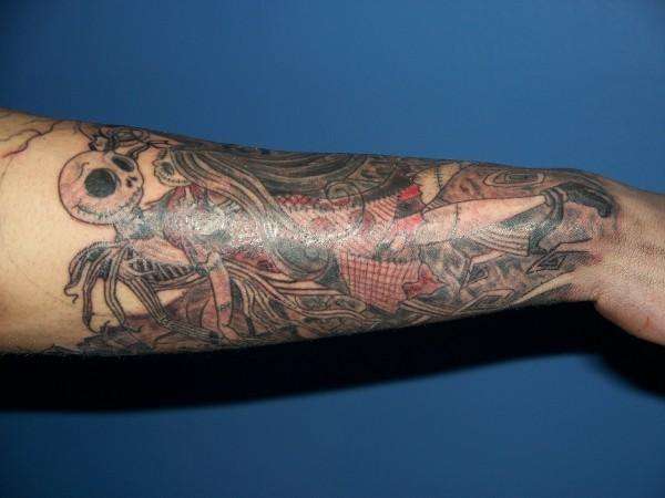 Jack and sally tattoo