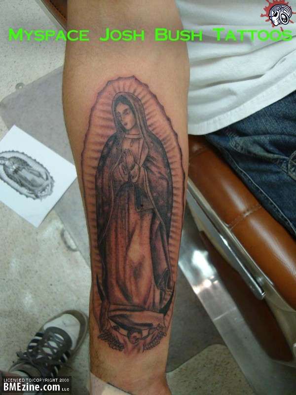 Virgin mary tattoo tattoo