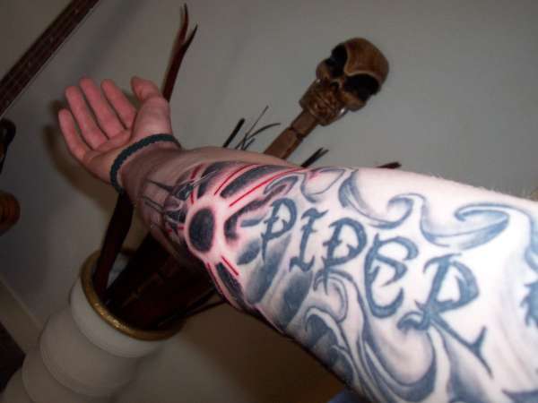 inner arm tattoo
