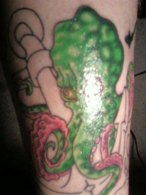 My octopus/anchor tattoo (work in progress) tattoo