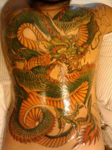 dragon tattoo backpiece tattoo