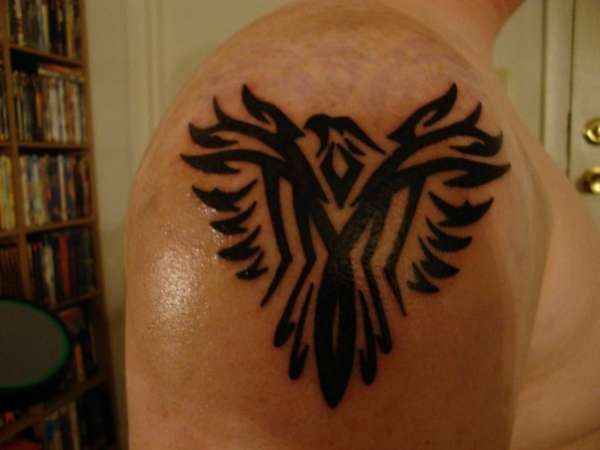 Tribal Phoenix tattoo