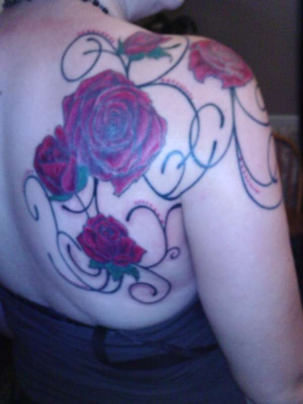 cover up, finished tattoo