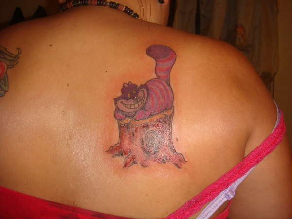 the cat from Alice in Wonderland tattoo