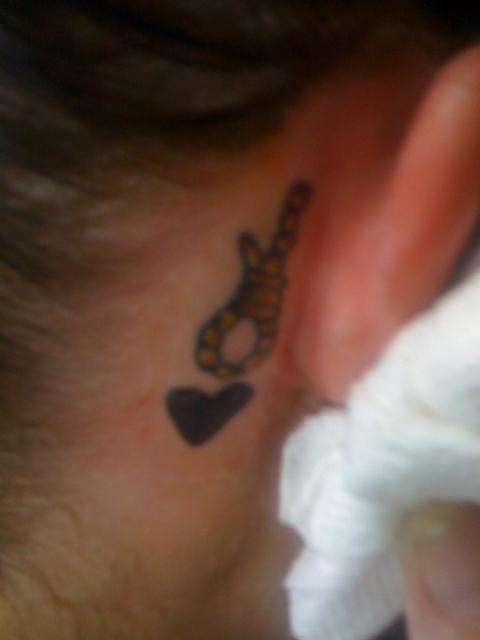 behind my ear tattoo