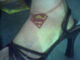 Superman  Symbol Ankle Tattoo tattoo