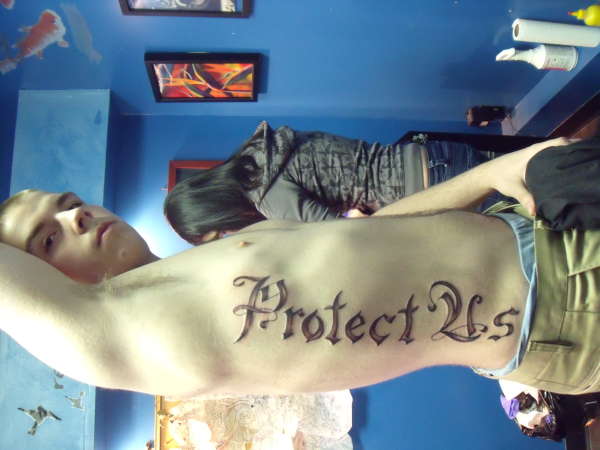 Protect Us tattoo