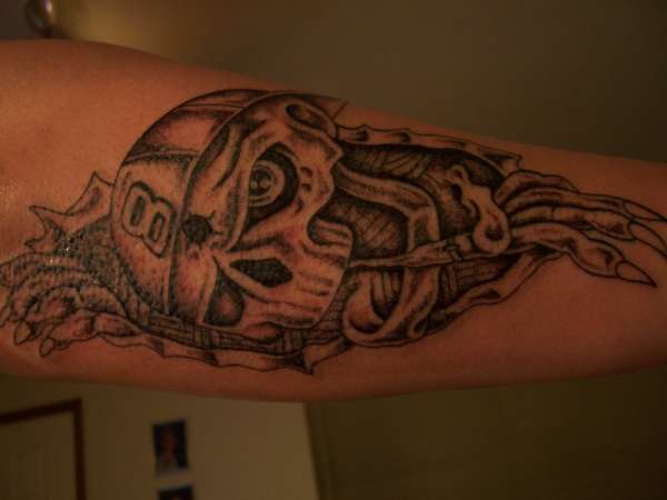 NASCAR FAN NEVER DIES tattoo