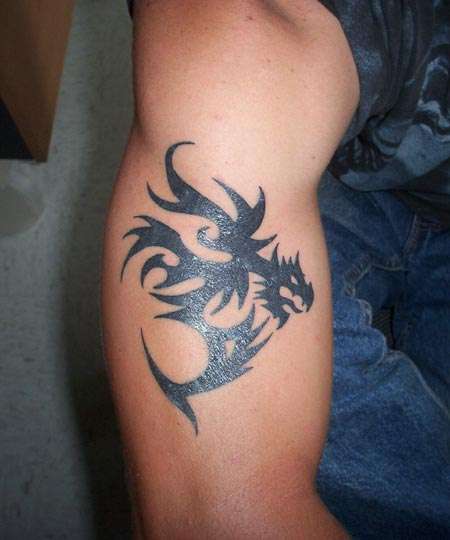Tribal Dragon tattoo