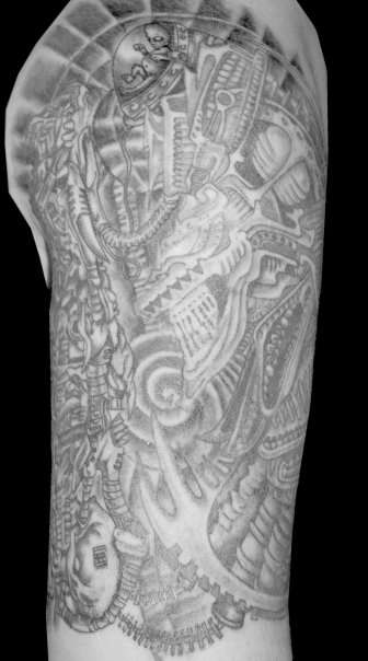 Biomechanical Arm tattoo