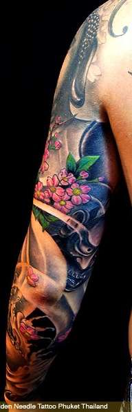 left sleeve with color... tattoo