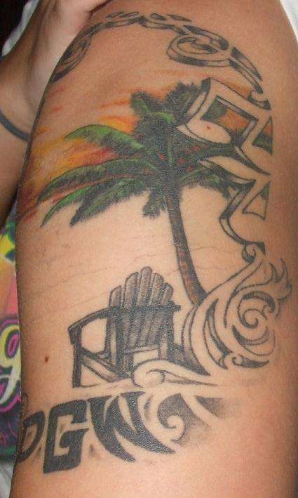 Beach Scene tattoo