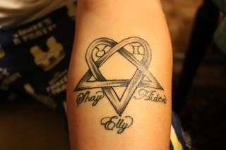 Heartogram tattoo